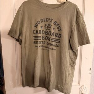 Life Is Good Men's Green Graphic Tee